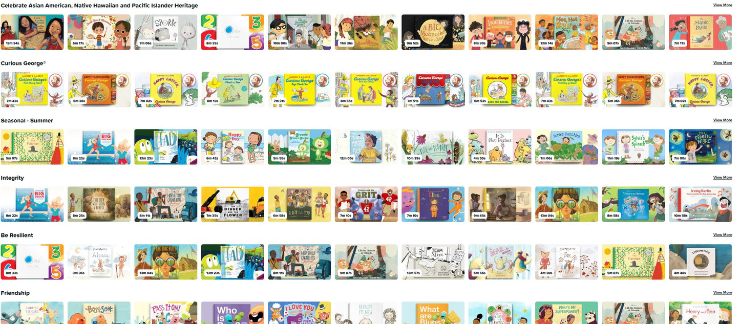 Animated Children's Books Digital Bundle: 1 Year access